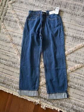 Abercrombie & Fitch High-Rise The Loose Jeans — Dark Blue 29 8R